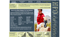 Desktop Screenshot of hpo-orthotics.co.uk